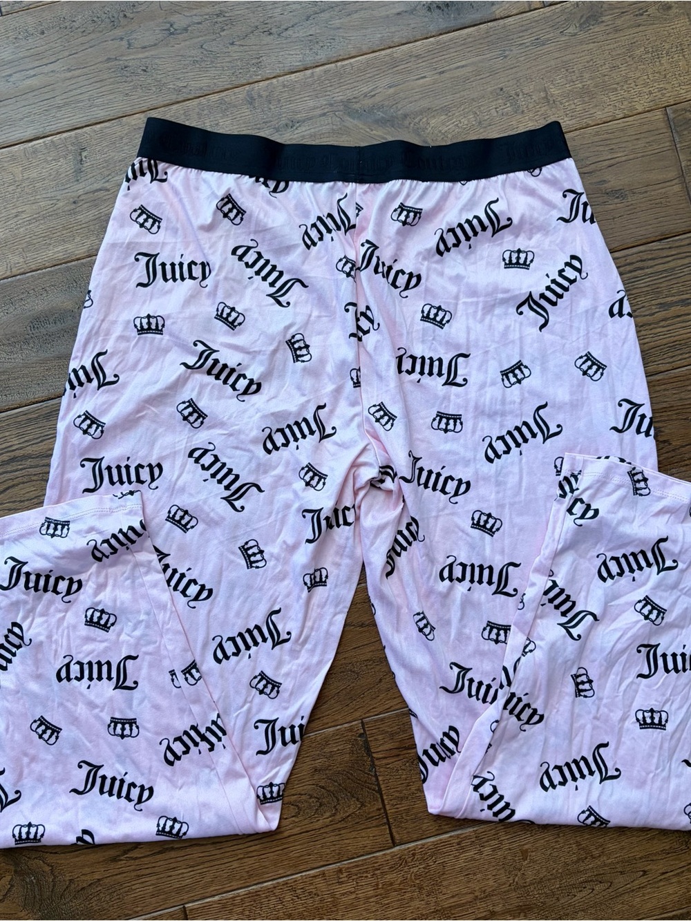 Y2K Juicy Couture Light Pink Velour Logo Pajama Lounge Set Size Large - Picture 7 of 7